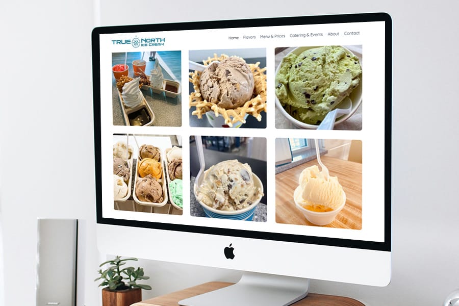 True North Ice Cream website